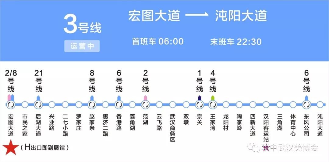 武漢美博會:3號線